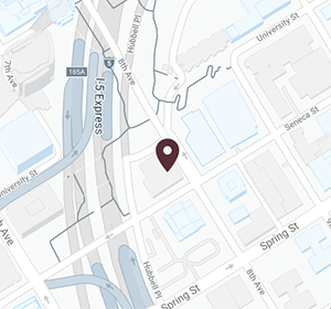 Map of Seattle, Washington, office location